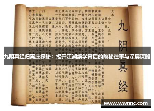 九阴真经归离庄探秘：揭开江湖绝学背后的隐秘往事与深层谋略