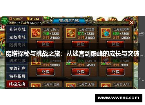 魔塔探秘与挑战之旅：从迷宫到巅峰的成长与突破